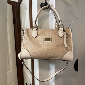 FRYE AND CO. Beige and Off-White Satchel